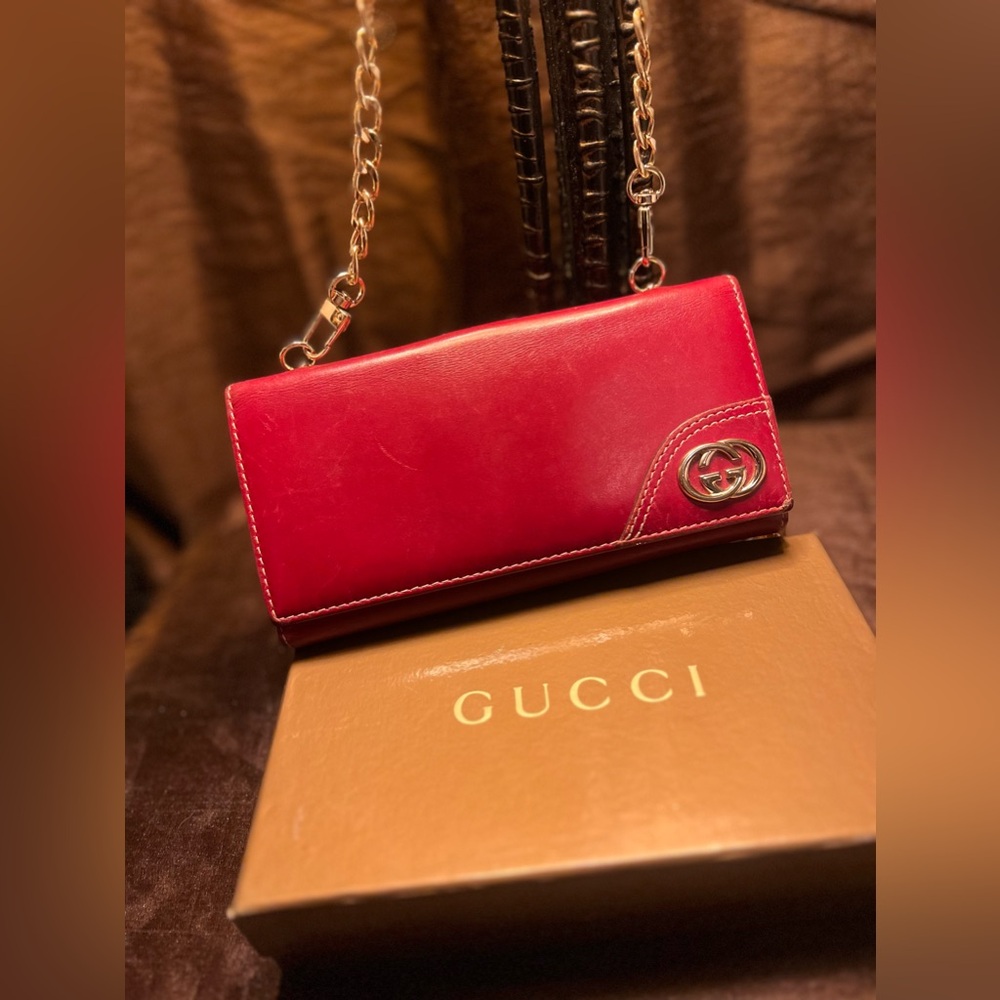 GUCCI Authentic, Clutch, Bifold Wallet, Crossbody. - Picture 2 of 12